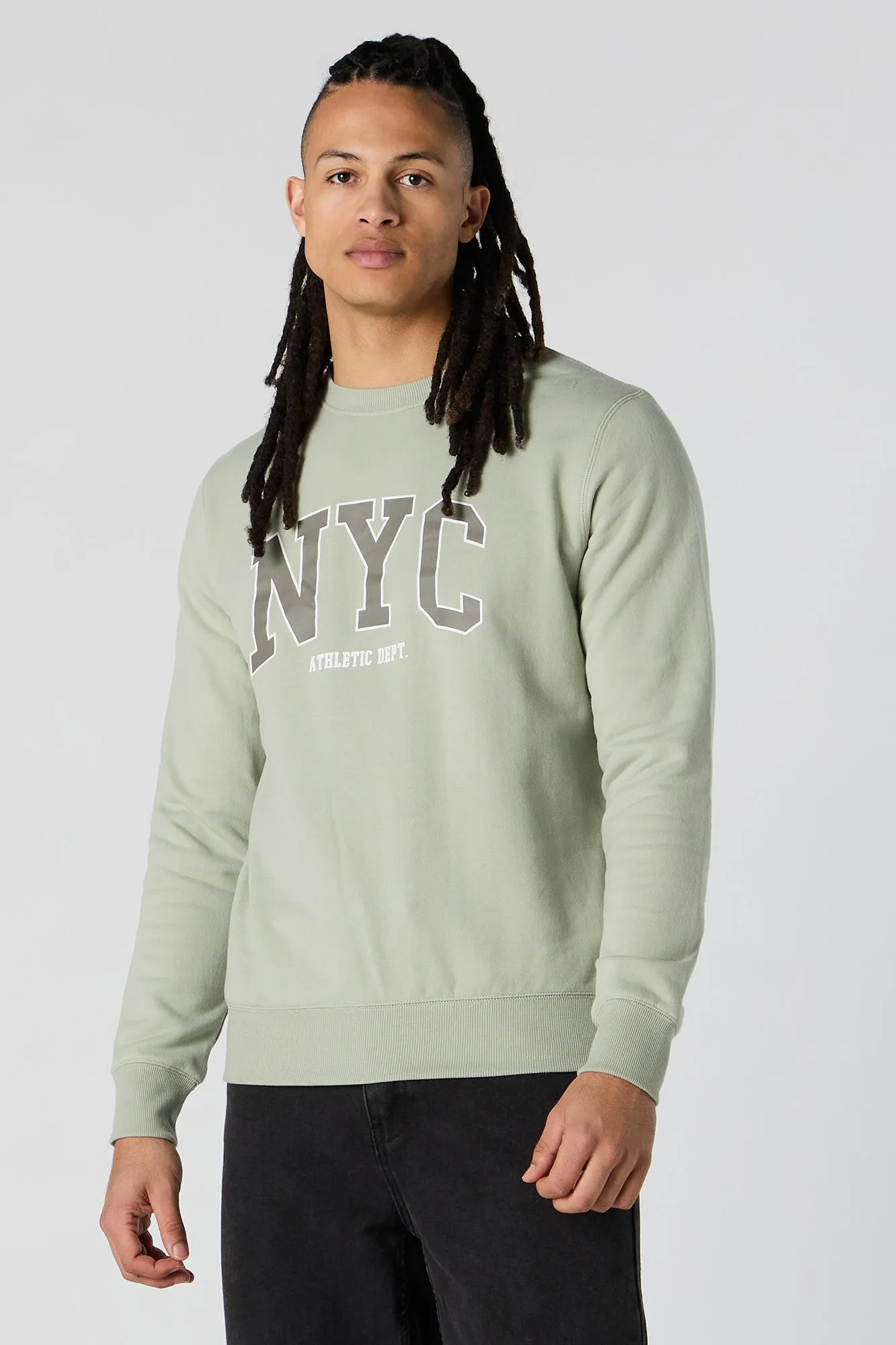 New York Graphic Fleece Sweatshirt sold by Charlotte Russe product image thumbnail 4