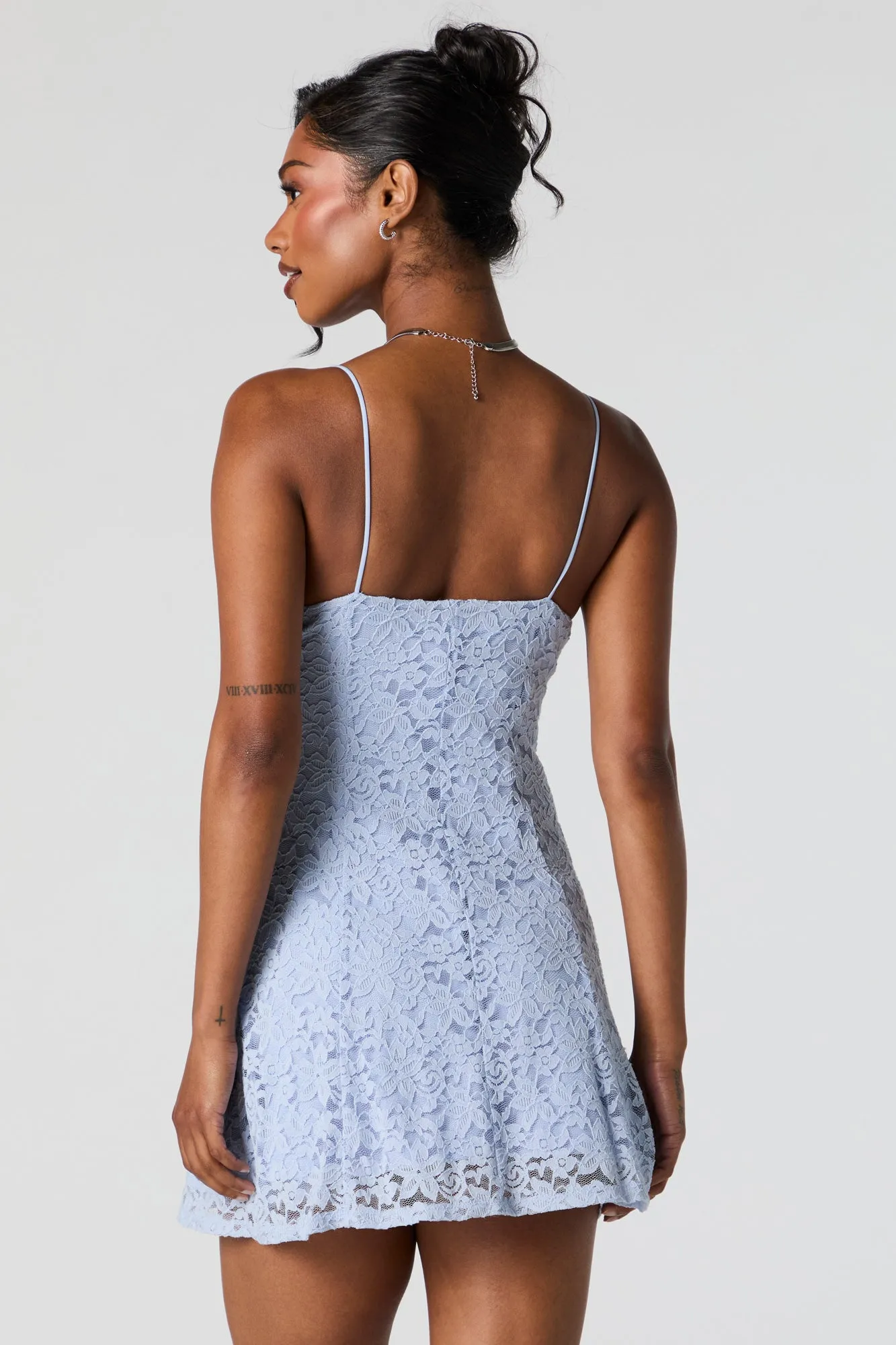 Floral Lace Bustier Mini Dress sold by Charlotte Russe product image thumbnail 5