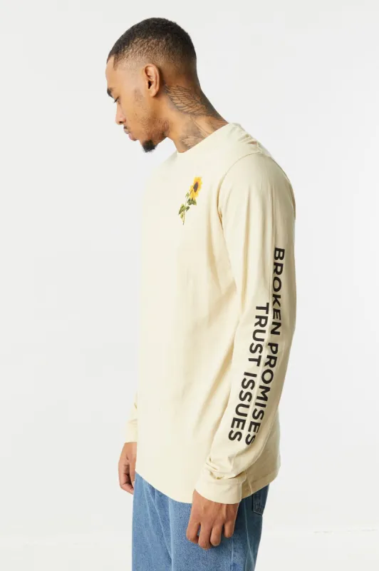 Forever Sunflower Graphic Long Sleeve Top sold by Charlotte Russe