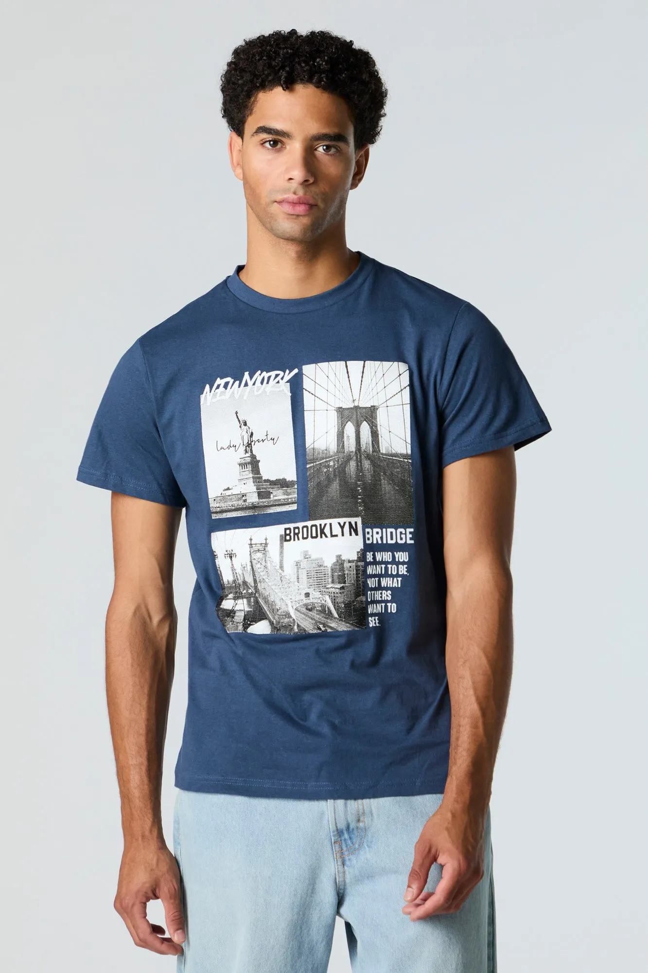 Brooklyn Bridge Graphic T-Shirt sold by Charlotte Russe