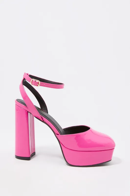 Closed Toe Ankle Strap Platform Heel sold by Charlotte Russe