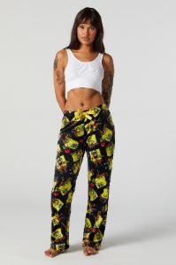 Plush SpongeBob Print Pajama Pant sold by Charlotte Russe