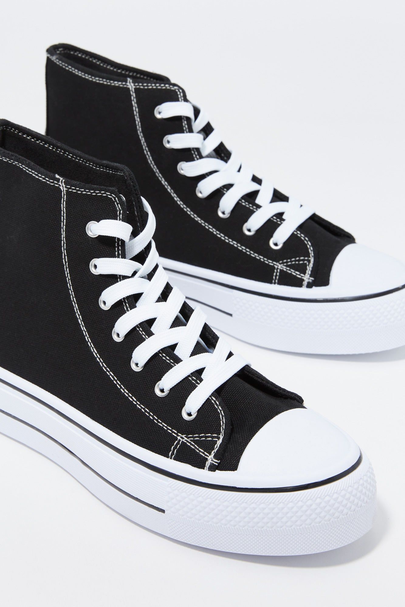 Canvas High Top Platform Sneaker sold by Charlotte Russe product image thumbnail 4