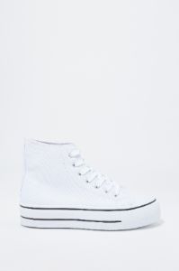 Canvas High Top Platform Sneaker sold by Charlotte Russe