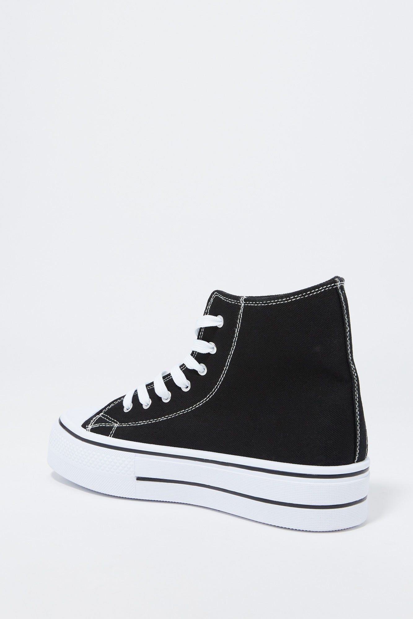 Canvas High Top Platform Sneaker sold by Charlotte Russe product image thumbnail 3