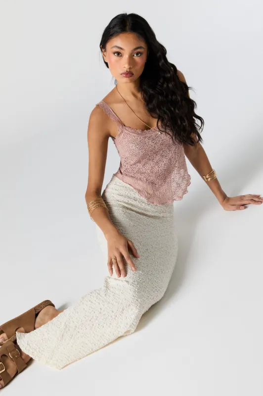 Textured Maxi Skirt sold by Charlotte Russe