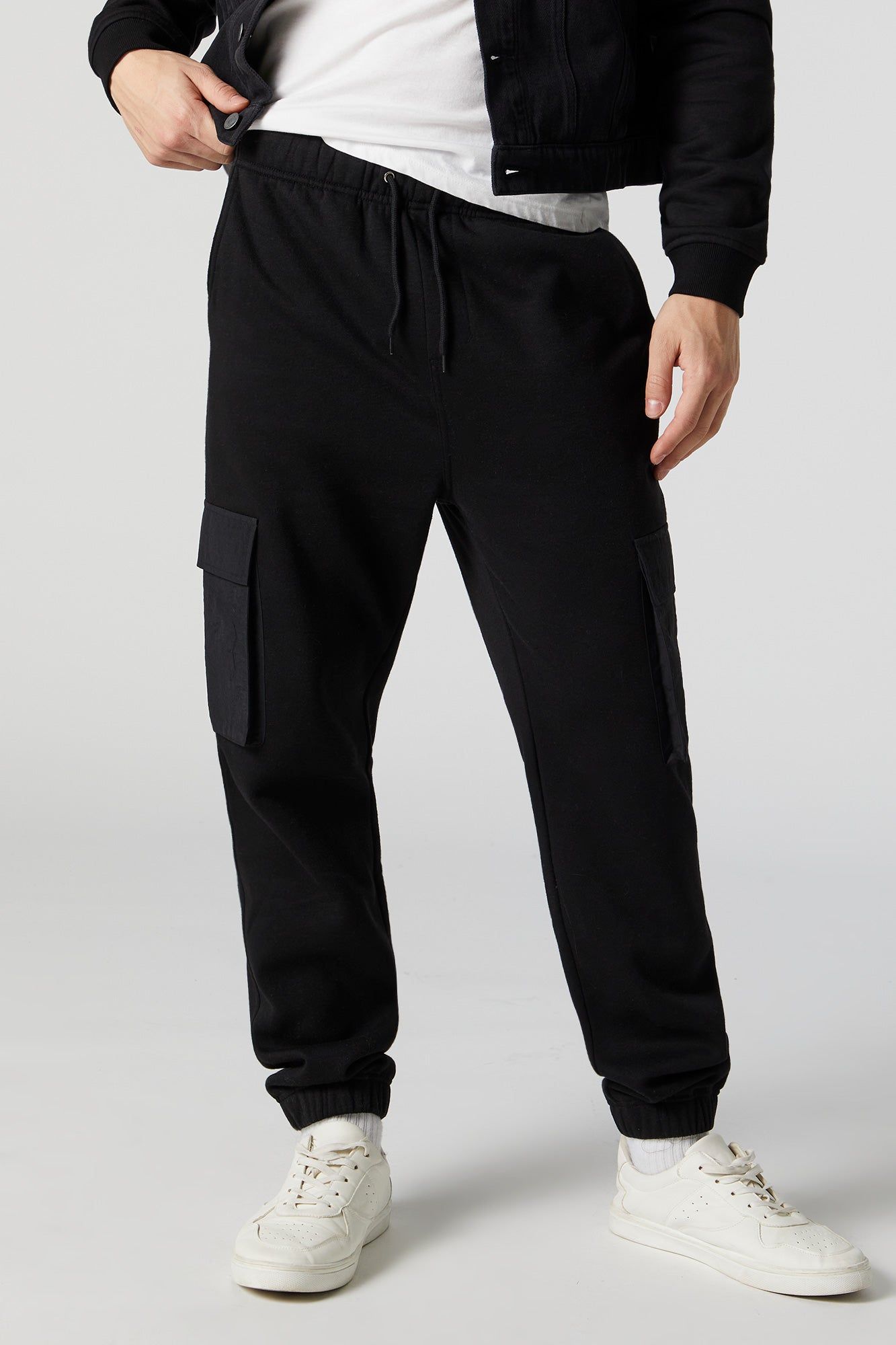 Fleece Cargo Jogger sold by Charlotte Russe product image thumbnail 4