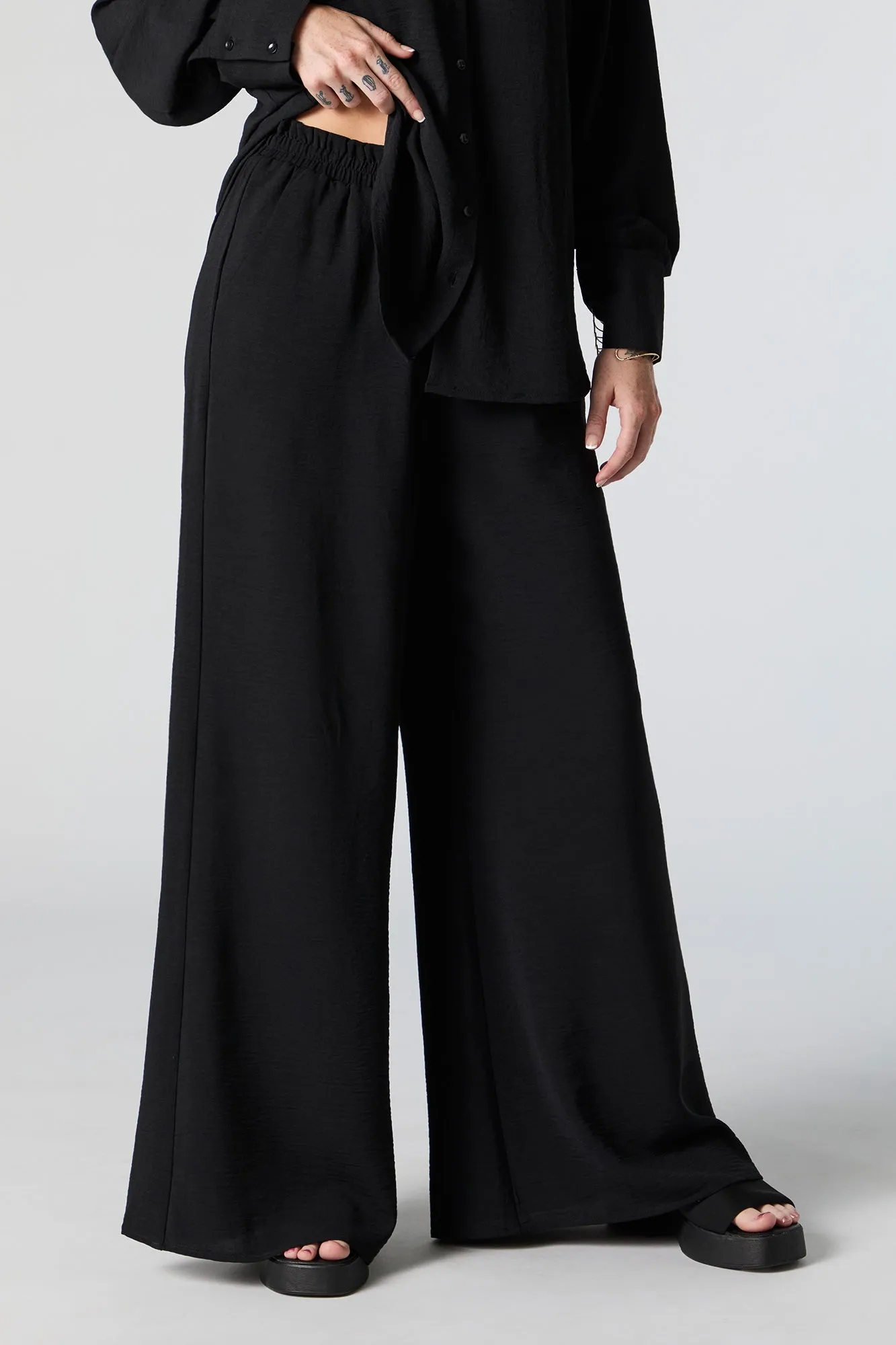 Solid Palazzo Pant sold by Charlotte Russe product image thumbnail 5