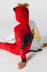 Plush 3D Angel Devil Onesie sold by Charlotte Russe