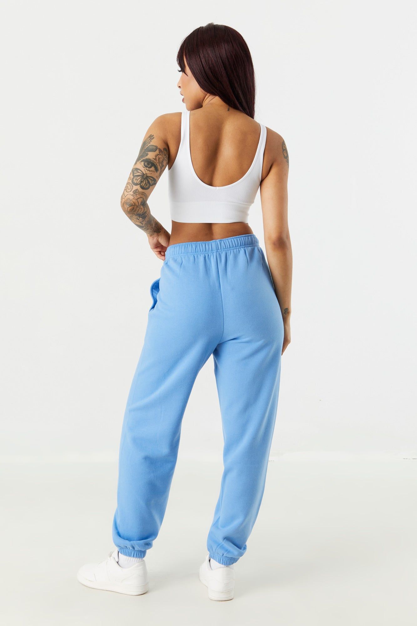 Fleece High Rise Boyfriend Jogger sold by Charlotte Russe product image thumbnail 3