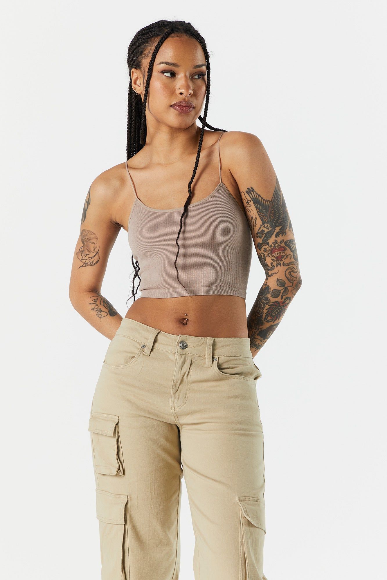 Seamless Bungee Tank sold by Charlotte Russe product image thumbnail 4