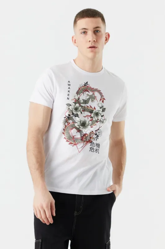 Awaken The Dragon Graphic T-Shirt sold by Charlotte Russe