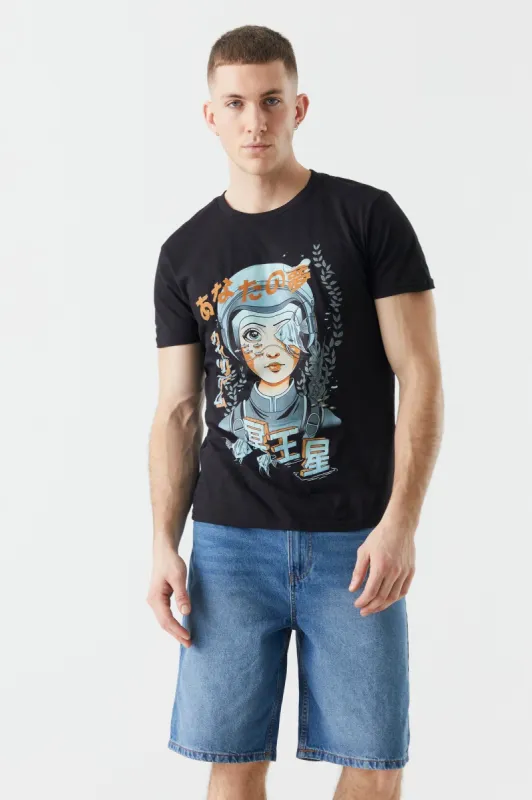 Anime Racer Girl Graphic T-Shirt sold by Charlotte Russe