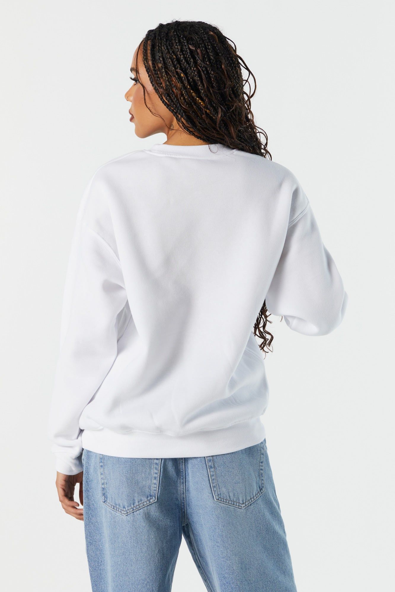 Fleece Vincent Graphic Sweatshirt sold by Charlotte Russe product image thumbnail 3