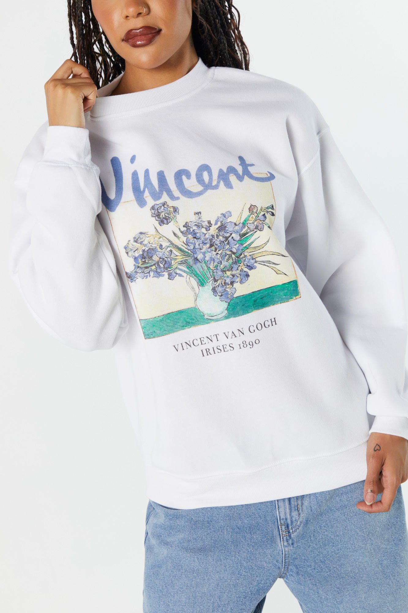 Fleece Vincent Graphic Sweatshirt sold by Charlotte Russe product image thumbnail 2
