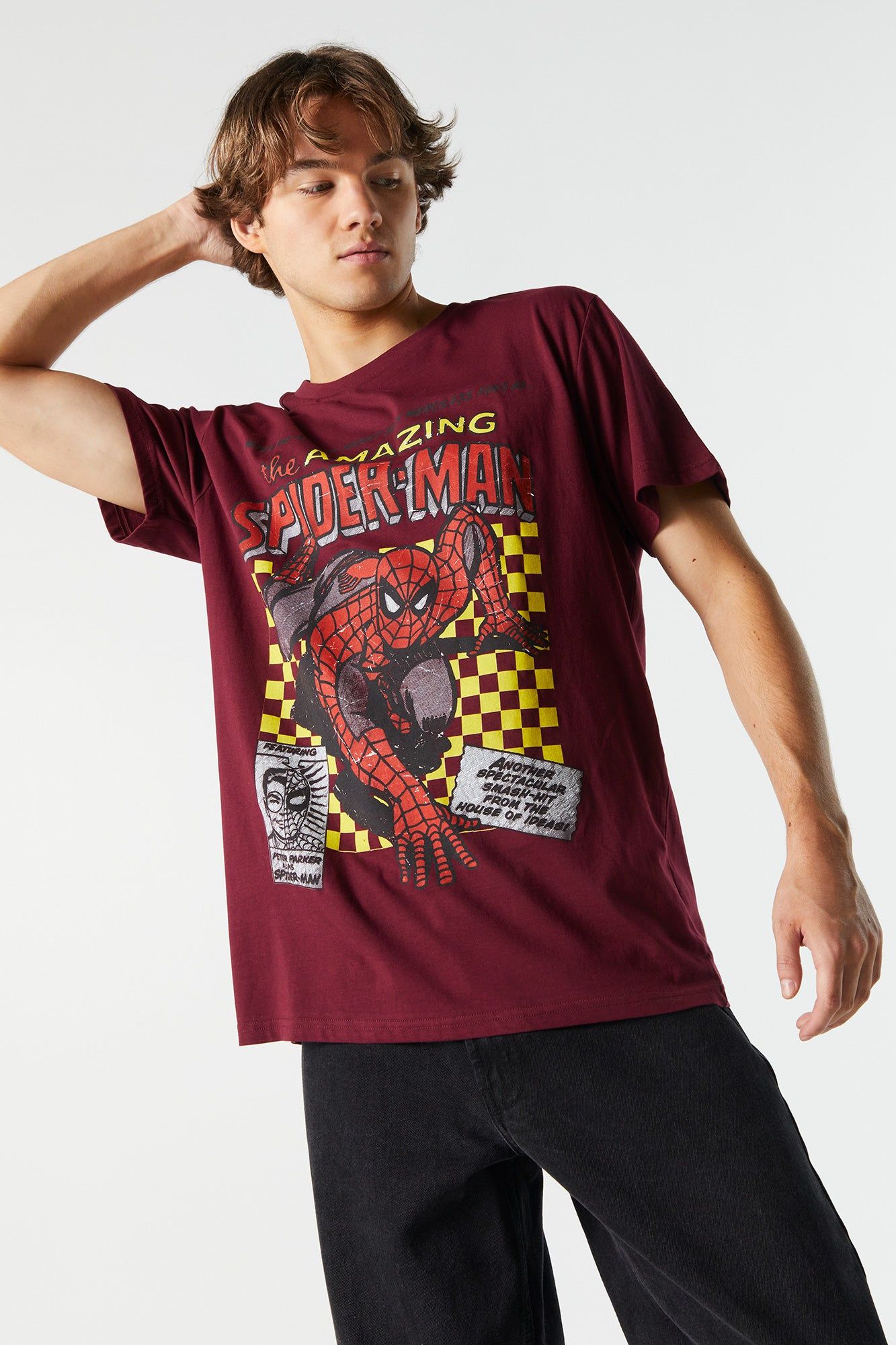 The Amazing Spiderman Graphic T-Shirt sold by Charlotte Russe