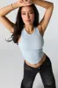 Seamless Ribbed High Neck Cropped Tank sold by Charlotte Russe