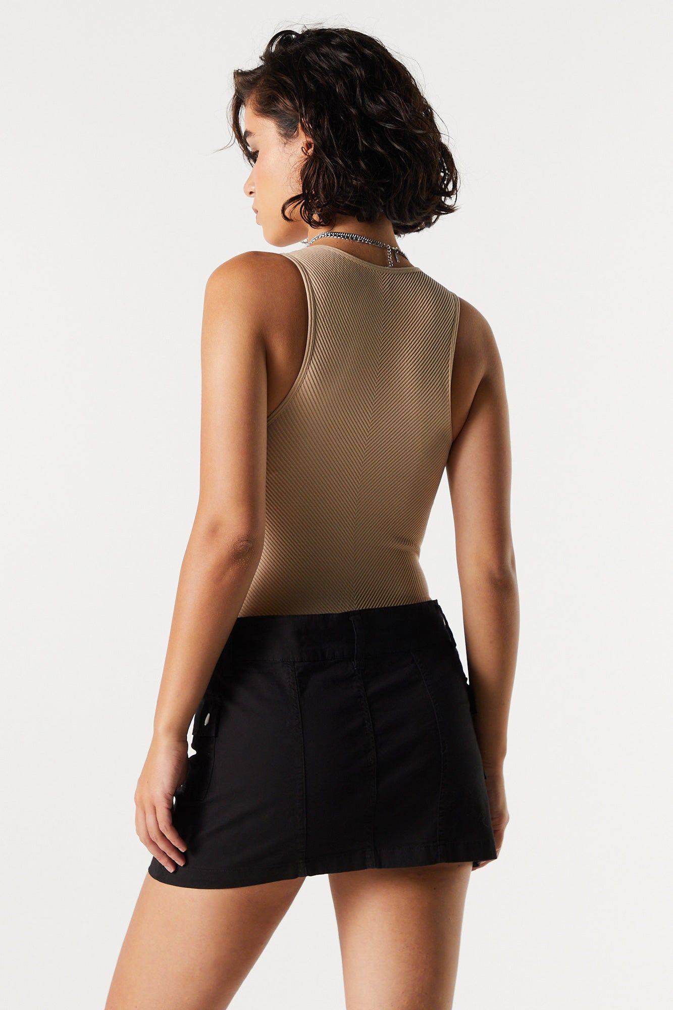 Seamless Ribbed Bodysuit sold by Charlotte Russe product image thumbnail 2