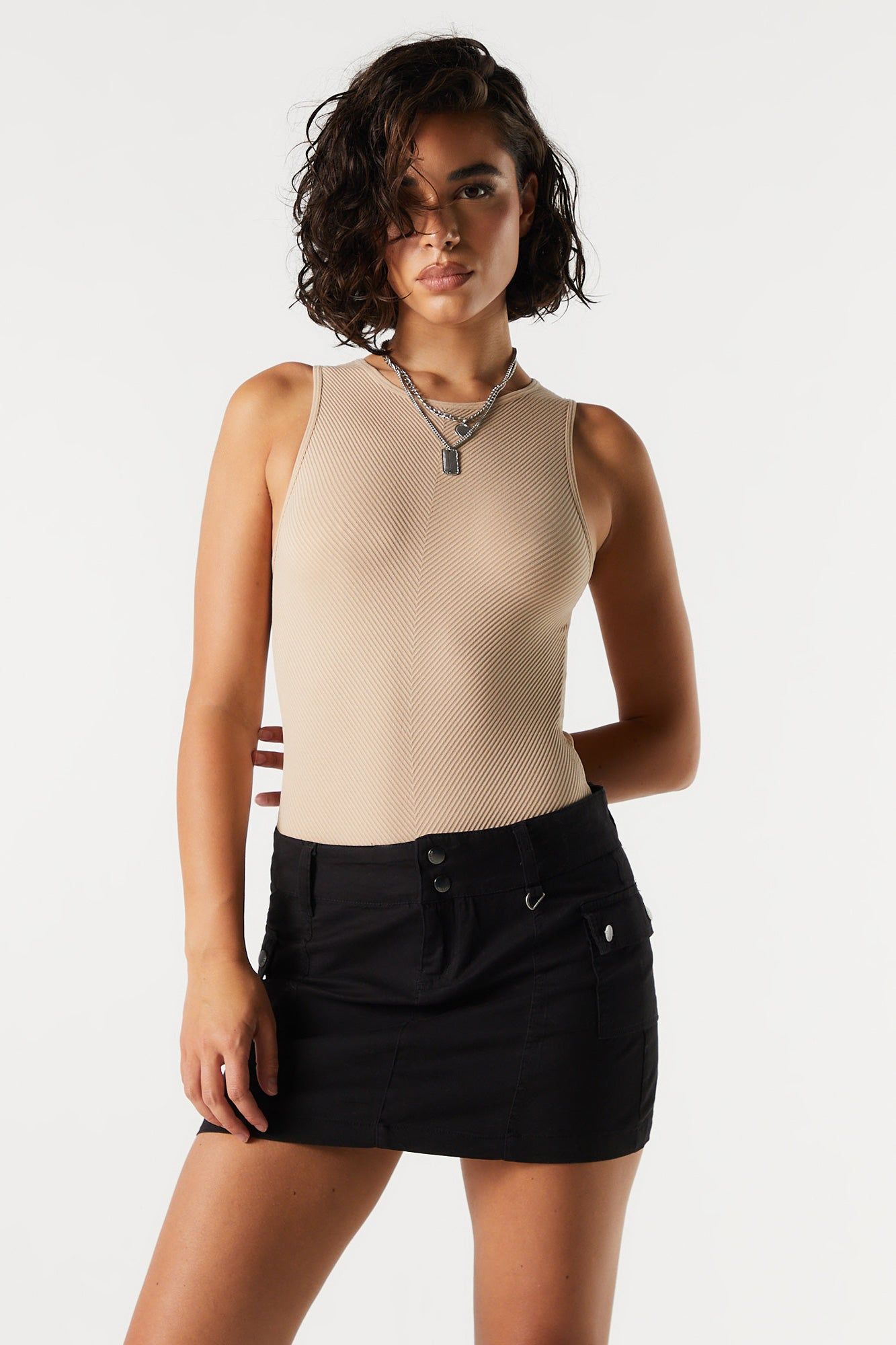 Seamless Ribbed Bodysuit sold by Charlotte Russe
