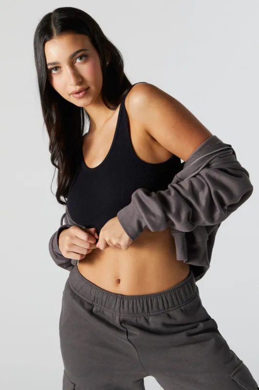 Seamless Ribbed Scoop Neck Bralette sold by Charlotte Russe
