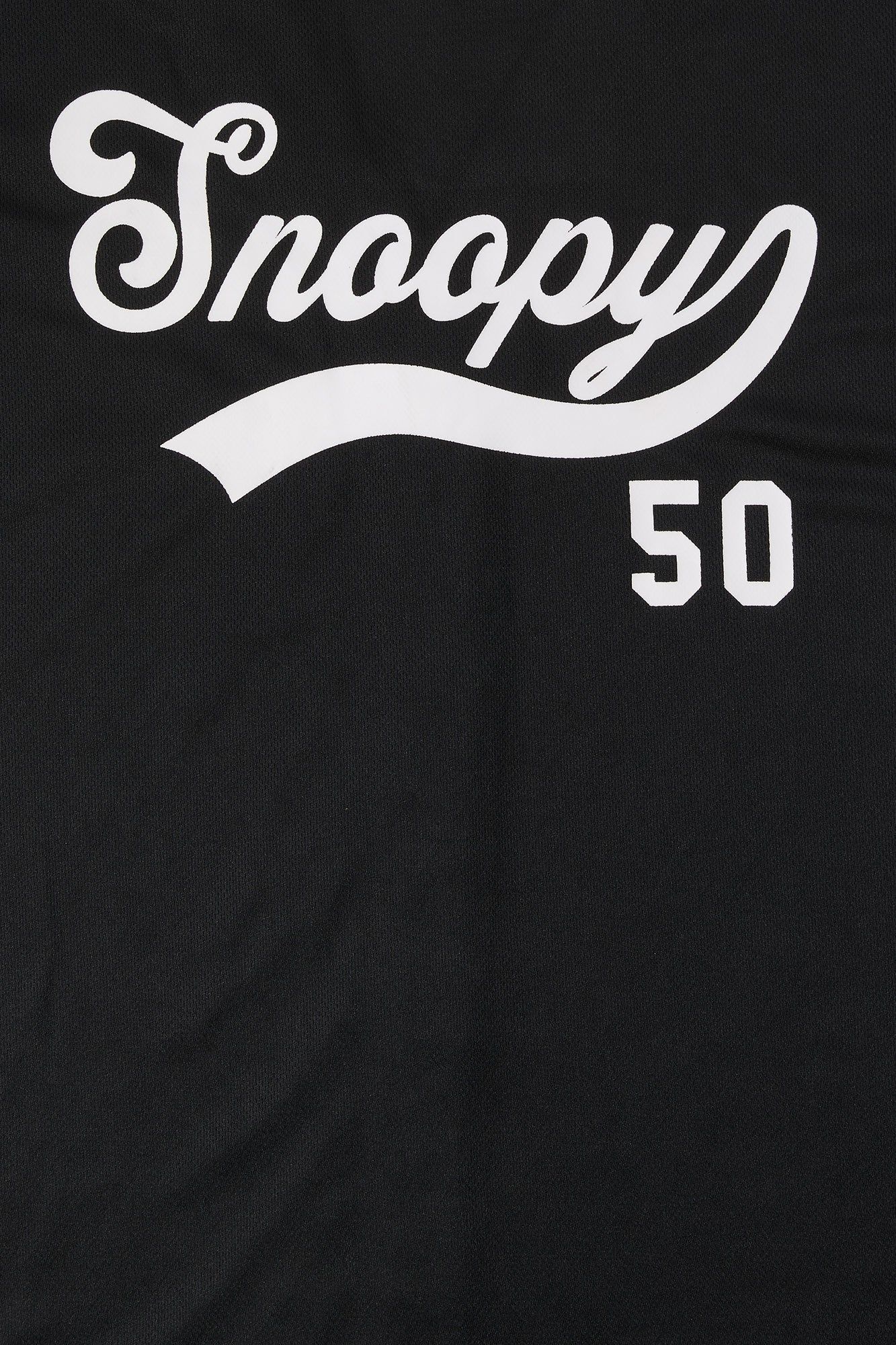 Snoopy Graphic Mesh Baseball Jersey sold by Charlotte Russe product image thumbnail 2