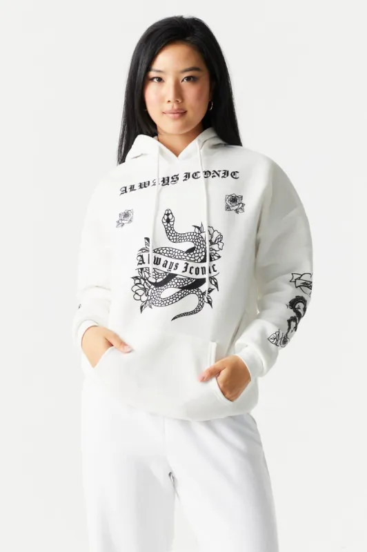 Always Iconic Graphic Oversized Boyfriend Hoodie sold by Charlotte Russe