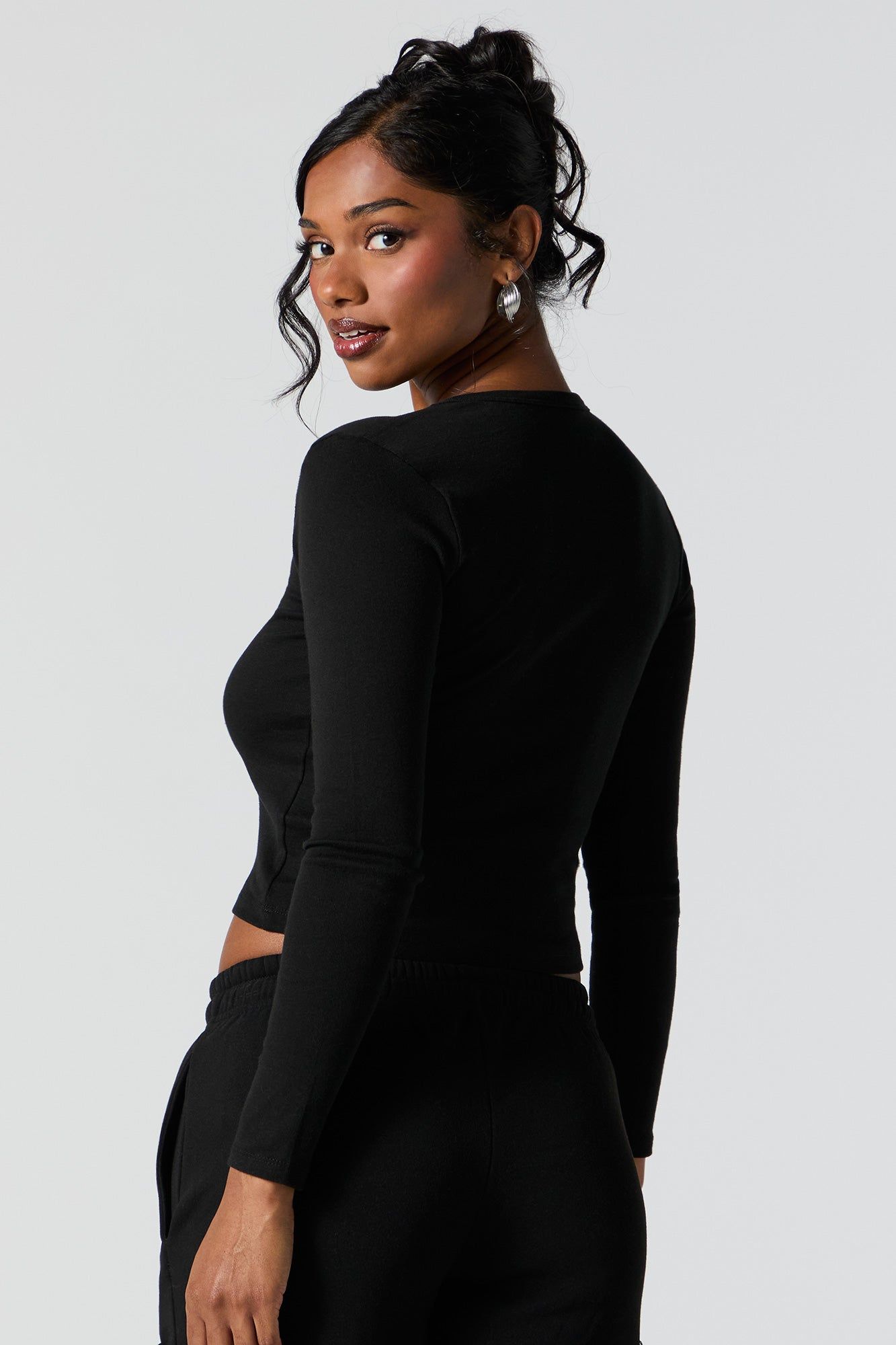 Kuromi Graphic Long Sleeve Top sold by Charlotte Russe product image thumbnail 4