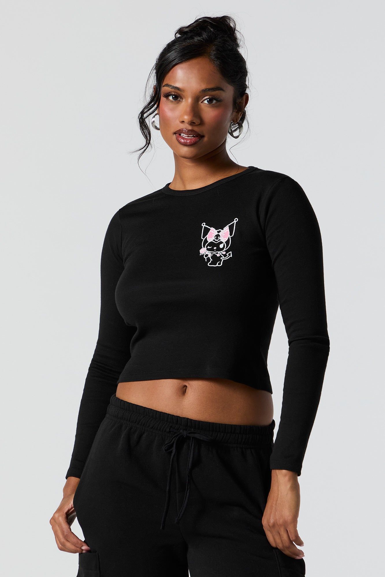 Kuromi Graphic Long Sleeve Top sold by Charlotte Russe product image thumbnail 2
