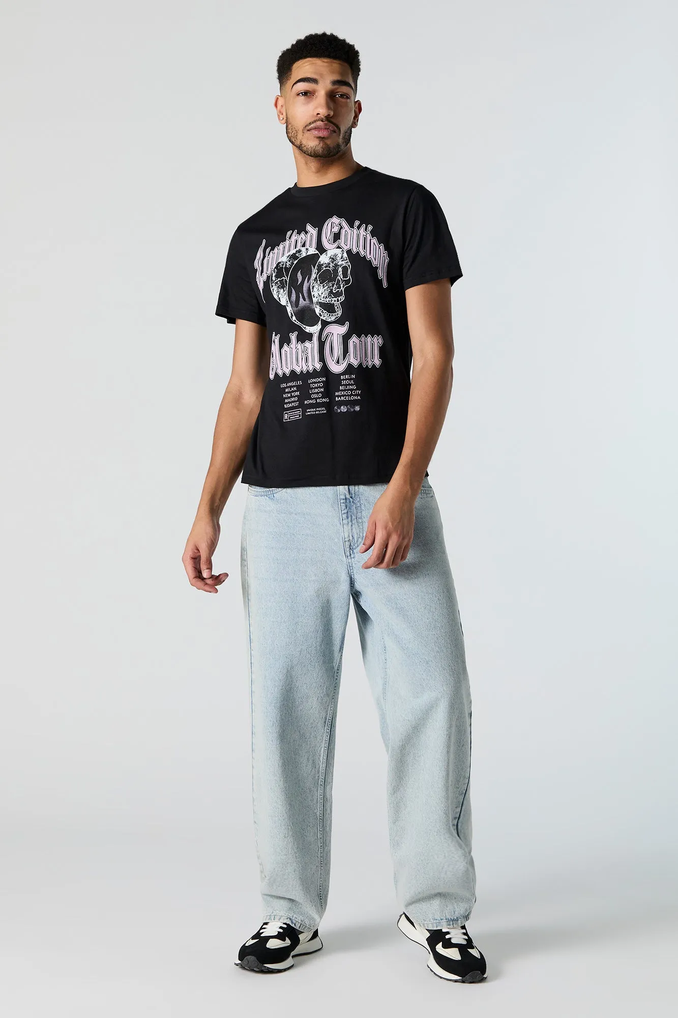 Global Tour Graphic T-Shirt sold by Charlotte Russe product image thumbnail 3