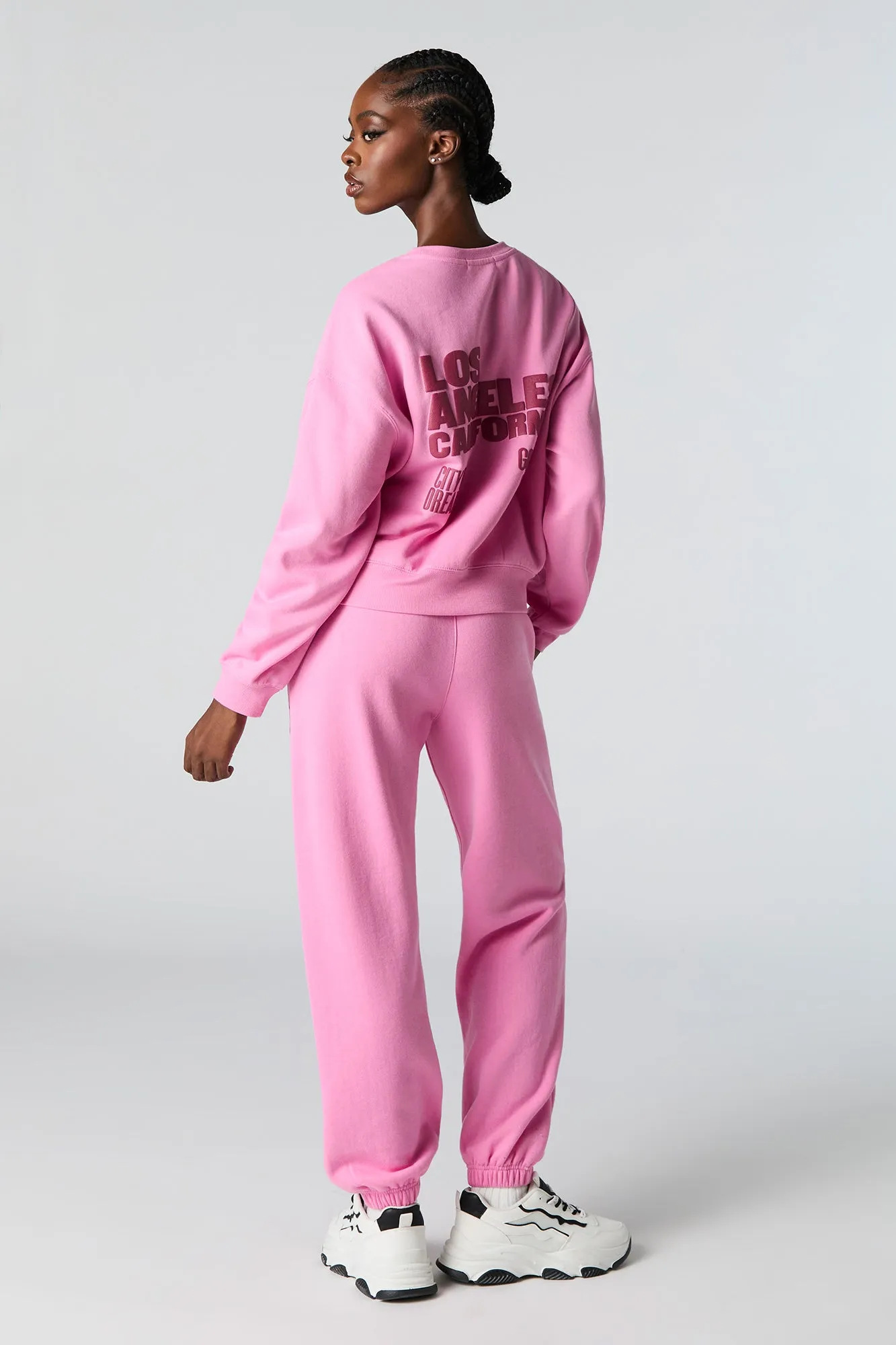 Destination Embroidered Fleece Jogger sold by Charlotte Russe product image thumbnail 3