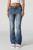 Rhinestone Wing Embroidered Bootcut Jean sold by Charlotte Russe