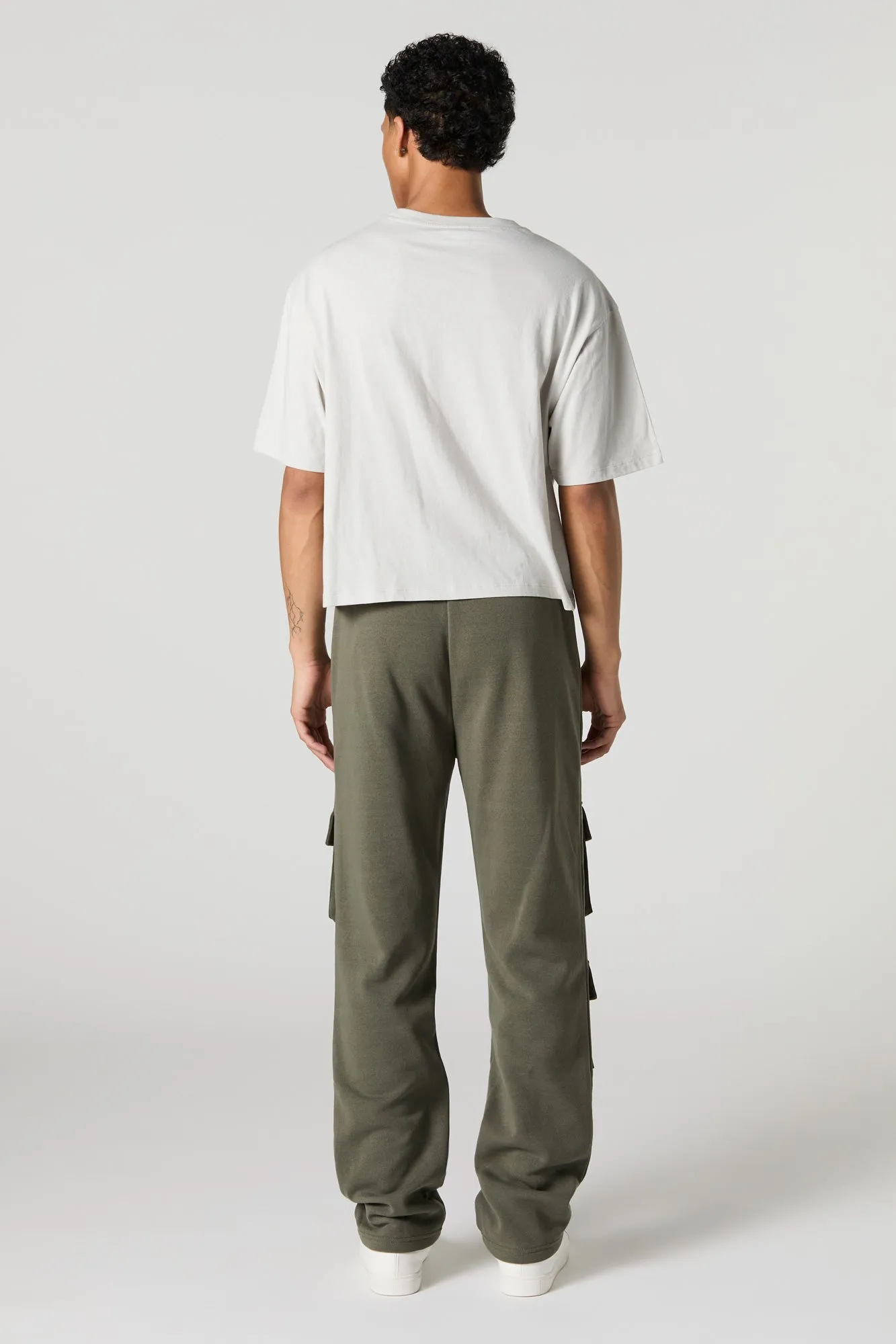 Fleece Multi Pocket Cargo Sweatpant sold by Charlotte Russe product image thumbnail 3