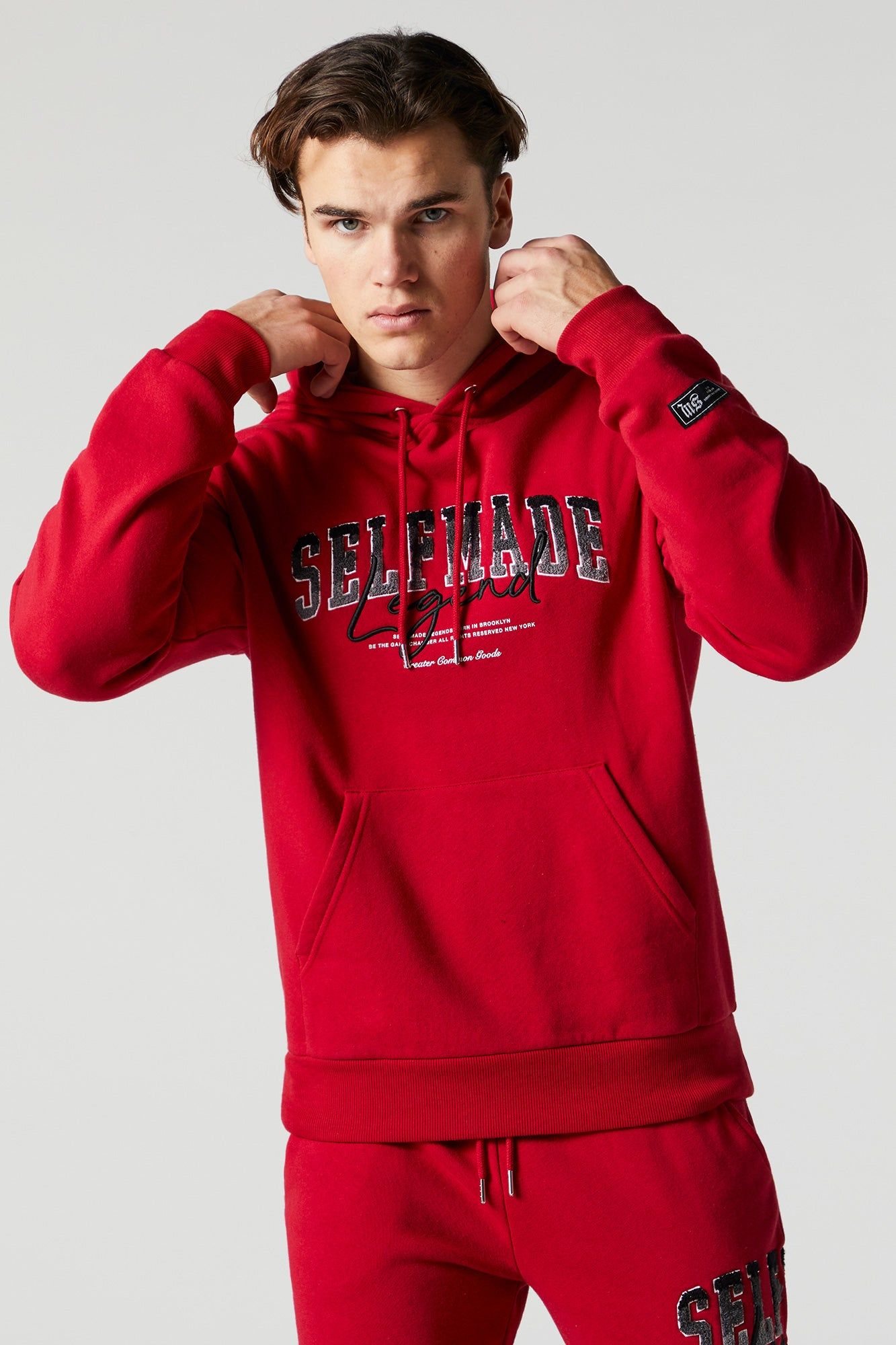 Self Made Legend Chenille Embroidered Hoodie sold by Charlotte Russe product image thumbnail 4