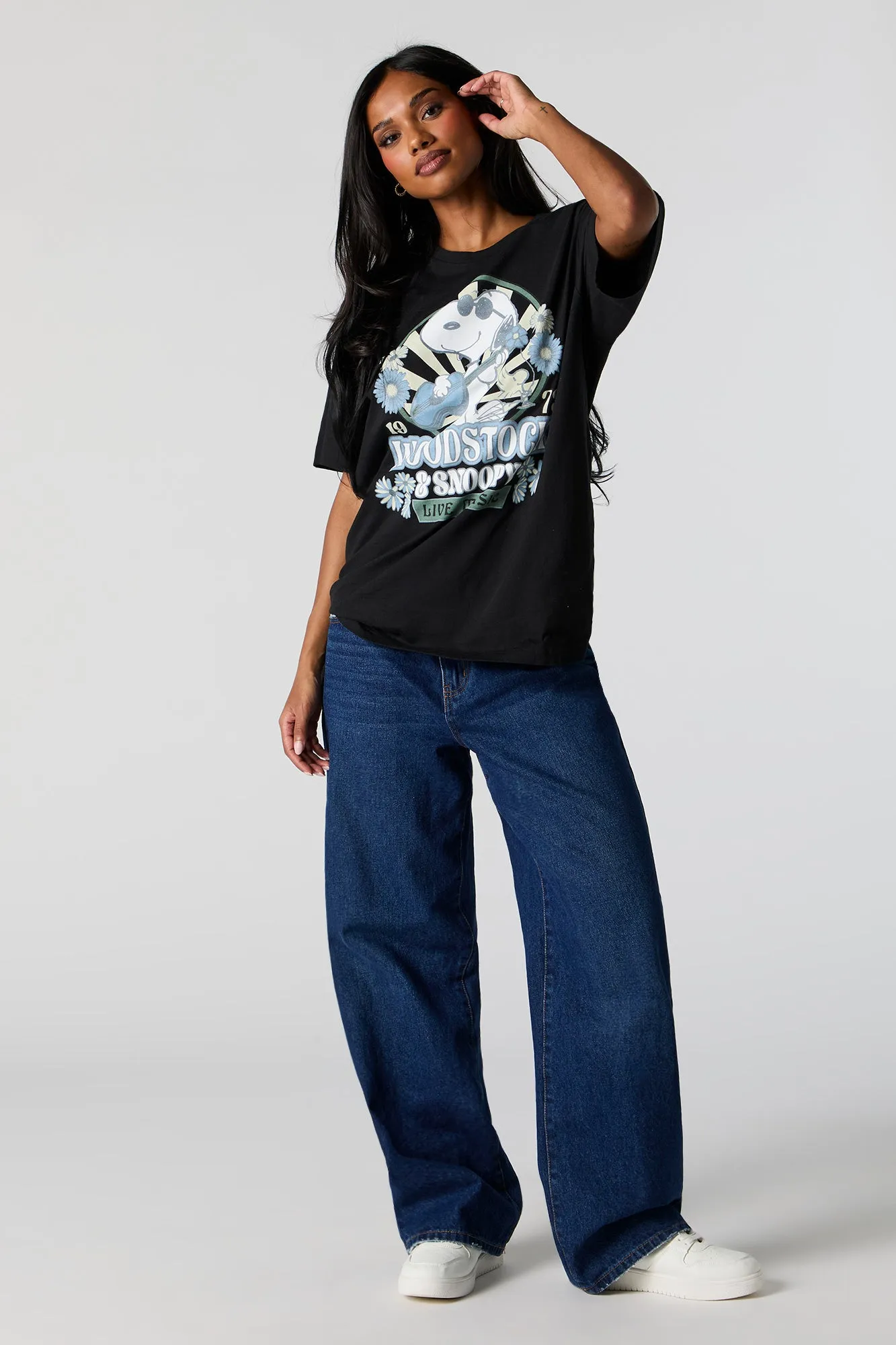 Snoopy Live Music Graphic Boyfriend T-Shirt sold by Charlotte Russe product image thumbnail 3