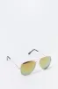 Rose Gold Aviator Sunglasses sold by Charlotte Russe