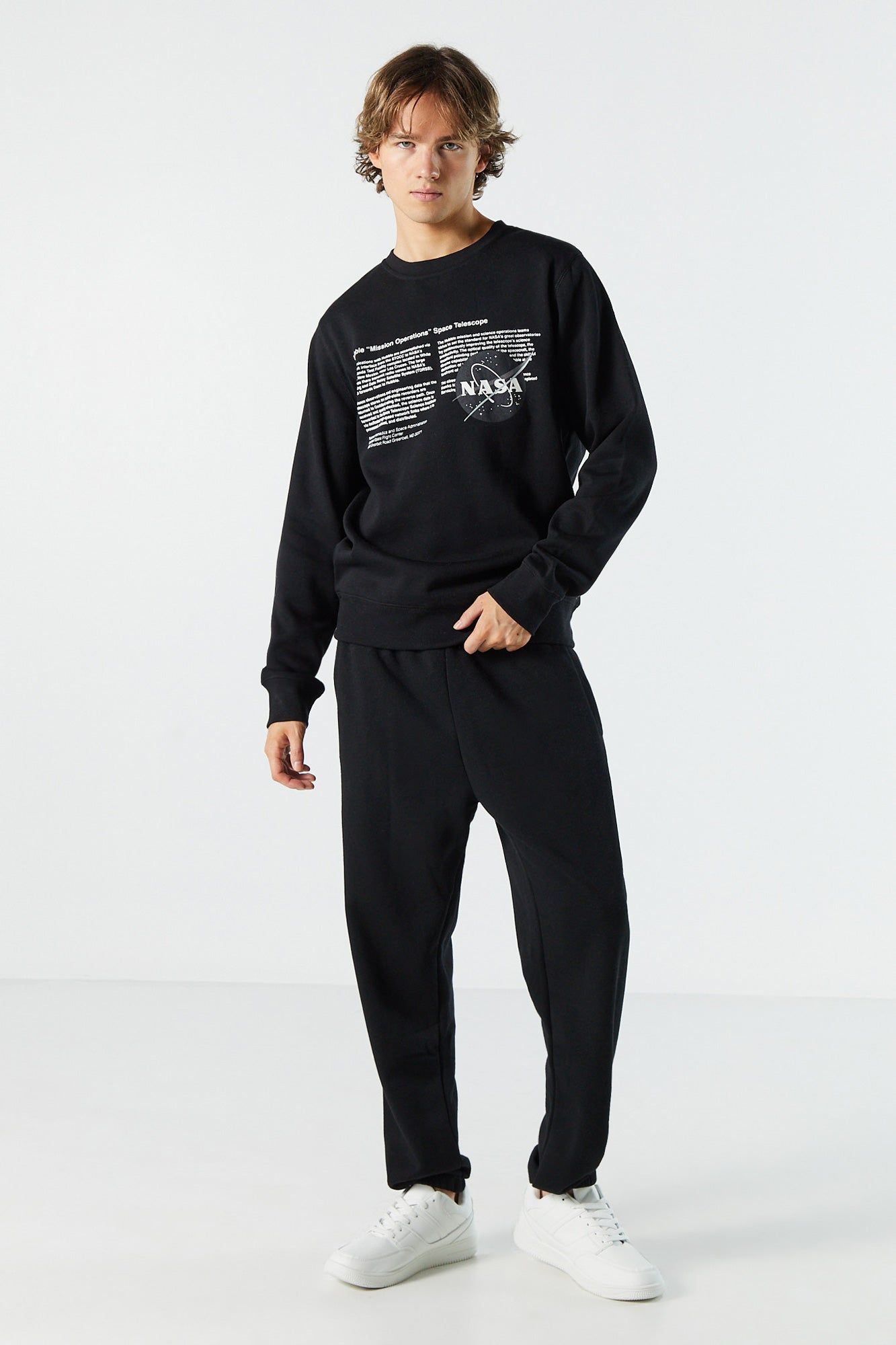 NASA Hubble Graphic Fleece Sweatshirt sold by Charlotte Russe product image thumbnail 3