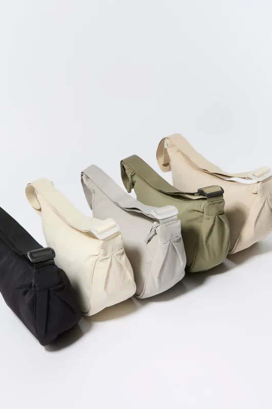 Nylon Half Moon Bag sold by Charlotte Russe