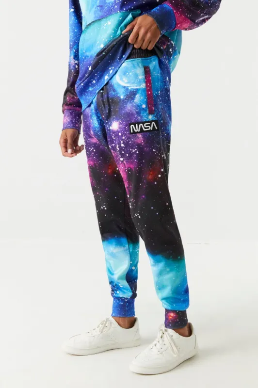 NASA Patch Graphic Galaxy Print Jogger sold by Charlotte Russe
