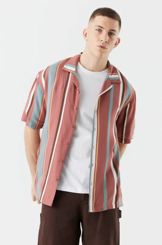 Urban Resort Multicolour Striped Button-Up Shirt sold by Charlotte Russe