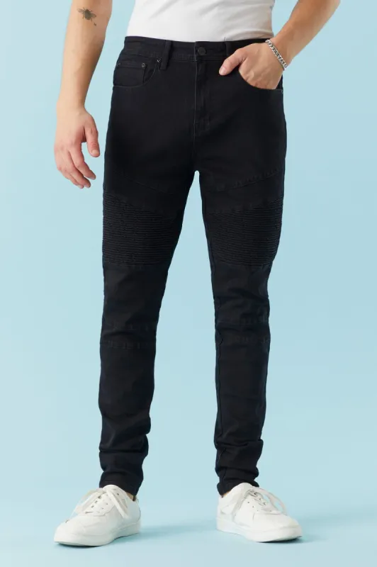 Black Wash Moto Skinny Jean sold by Charlotte Russe