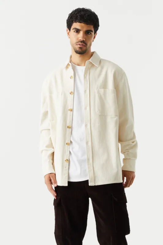 Double Pocket Corduroy Shacket sold by Charlotte Russe