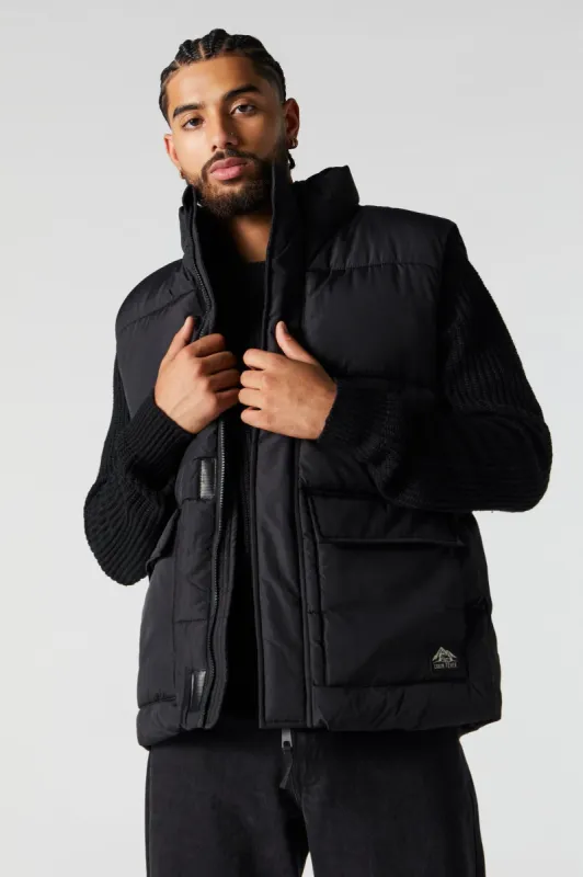 Storm Mountain Puffer Vest sold by Charlotte Russe