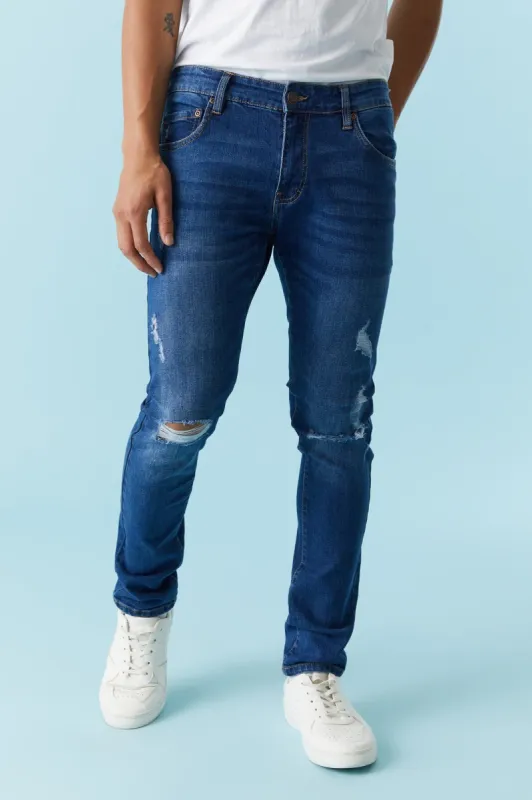 Distressed Medium Wash Skinniest Jean sold by Charlotte Russe