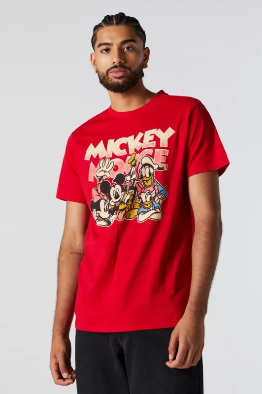 Mickey Mouse Crew Graphic T-Shirt sold by Charlotte Russe