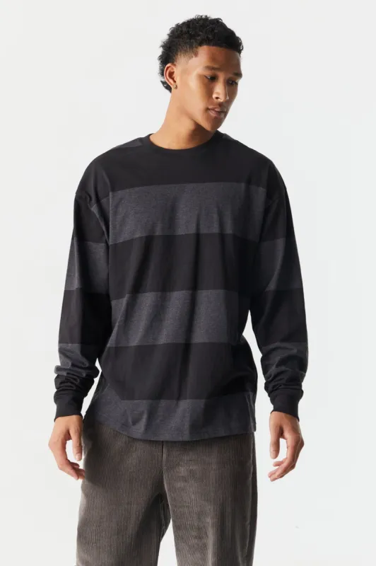 Striped Print Crew Neck Top sold by Charlotte Russe