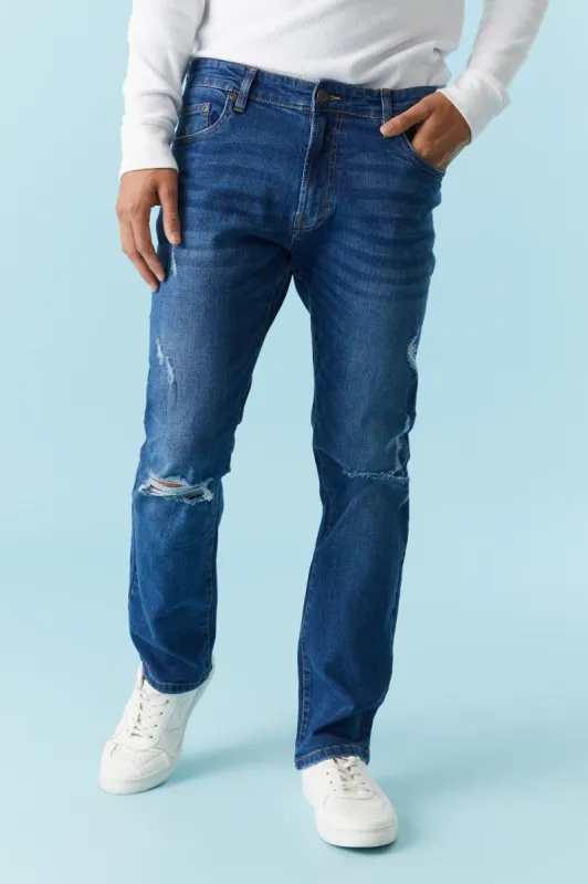 Distressed Medium Wash Slim Jean sold by Charlotte Russe