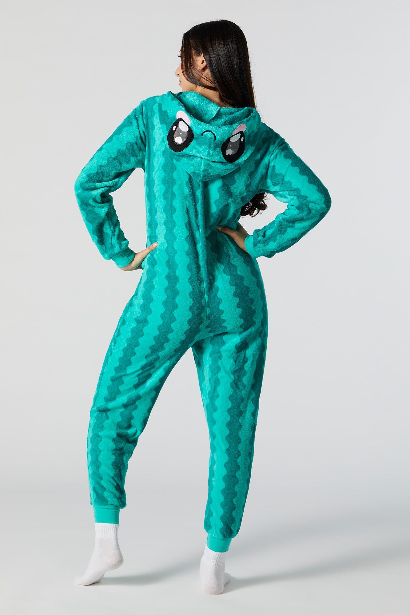 Plush 3D Watermelon Onesie sold by Charlotte Russe product image thumbnail 3