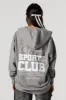 Oversized Puff Print Graphic Zip-Up Fleece Hoodie sold by Charlotte Russe