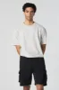 Fleece Drawstring Cargo Short sold by Charlotte Russe