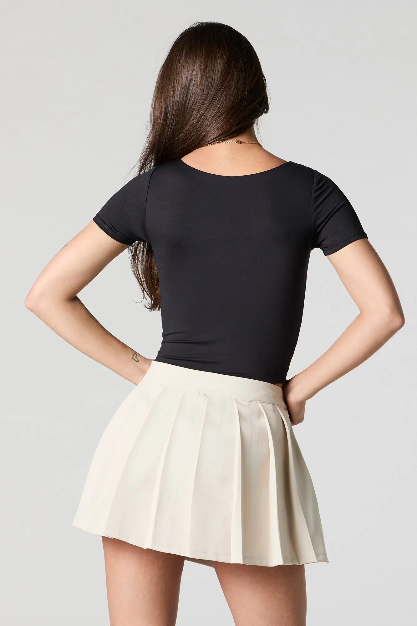 Contour Boat Neck Cropped T-Shirt sold by Charlotte Russe product image thumbnail 5